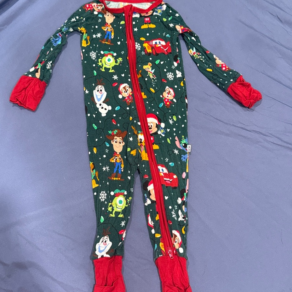 Disney Holiday Themed Kids Pajama Onesie